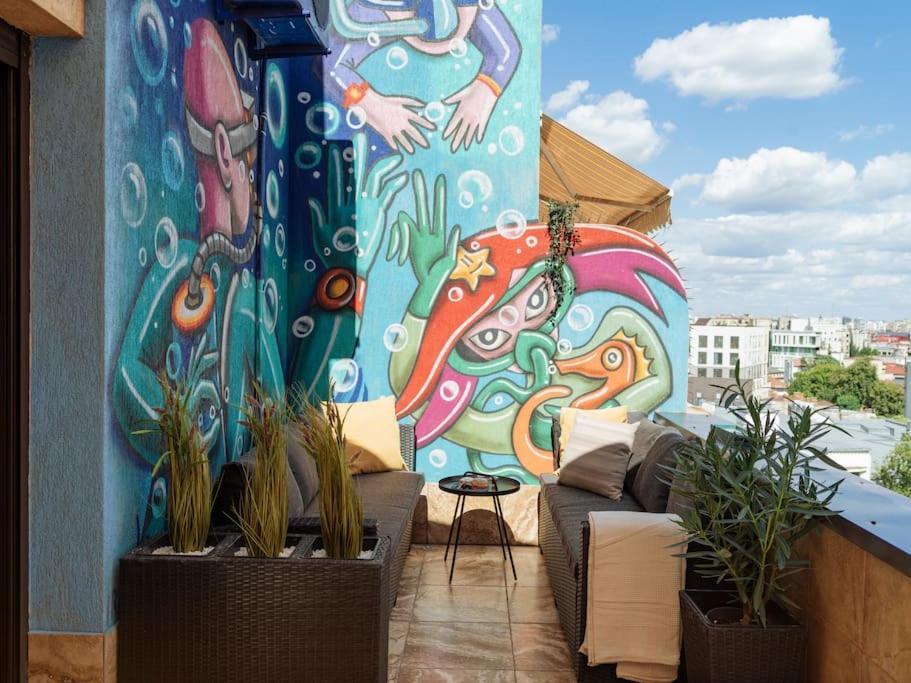 Terrasse Des Plongeurs Appartement Boekarest Buitenkant foto